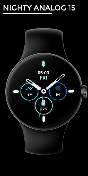 Nighty Analog 15 - watch face Screenshot 0