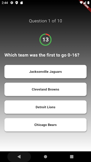 Ultimate NFL Trivia Quiz Screenshot 1