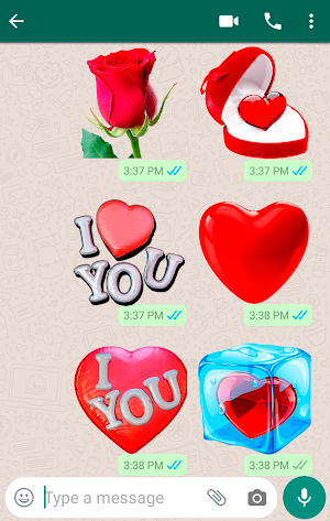 Love Emoji Stickers WASticker Screenshot 0