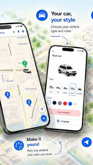 WherePark: find my parked car Screenshot 1