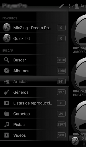 SKIN PLAYERPRO FUTURA GRAY Screenshot 3