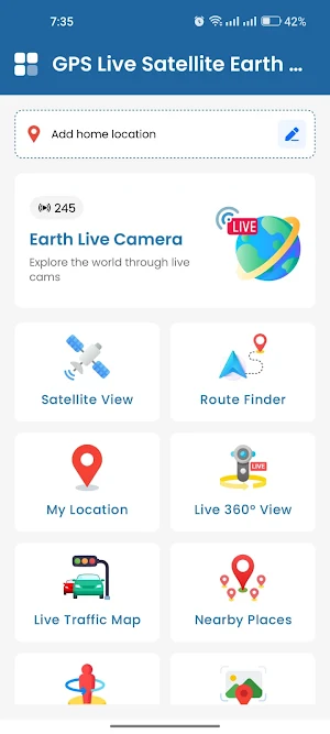 GPS Live Satellite Earth Map Screenshot 0