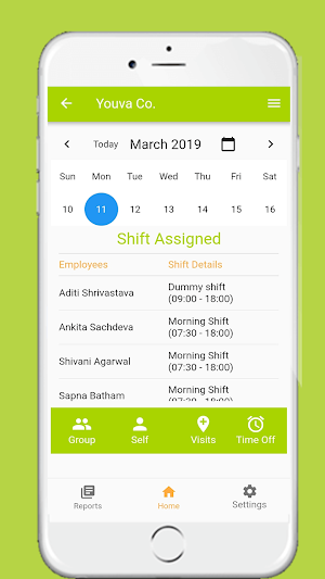 Shift Manager. Shift Schedule App. Shift Calendar Screenshot 0
