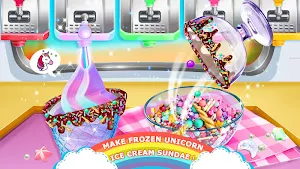 Unicorn Chef: Summer Ice Foods - Cooking Games Screenshot 1