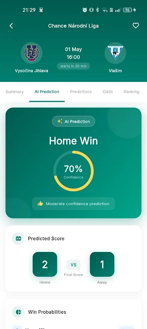 RiBET AI – Footbal Predictions Screenshot 2