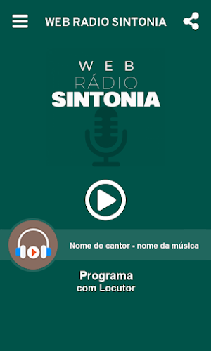 Web rádio sintonia Screenshot 1