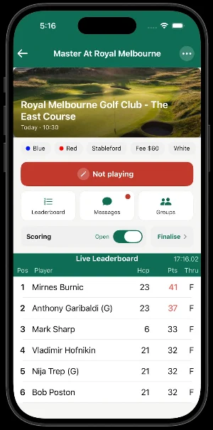 Golf Social Club (GSC) Screenshot 1