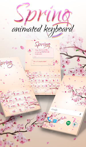 Spring Animated Keyboard + Live Wallpaper Screenshot 0