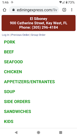 El Siboney Restaurant Screenshot 1