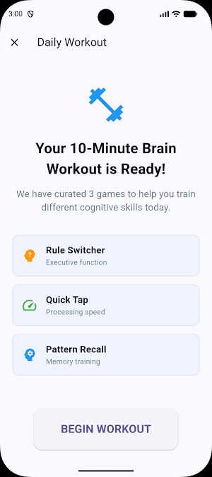 Mobile Brain Training Games! Screenshot 1