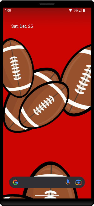 Footballs Live Wallpaper Screenshot 1