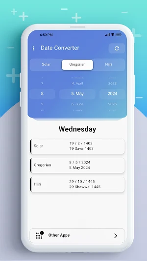 Date Converter - تبدیل تاریخ Screenshot 0