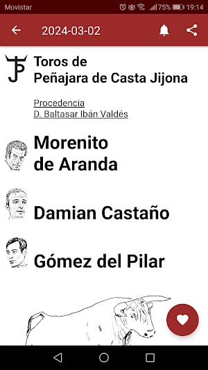 Calendario Taurino Screenshot 2