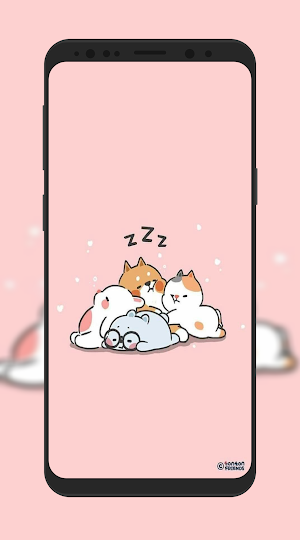 Cute Cat Cartoon Wallpaper Screenshot 3