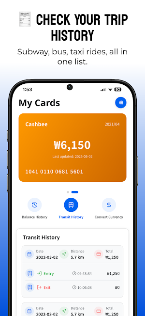 K-Transit: Korea Transit Card Screenshot 3