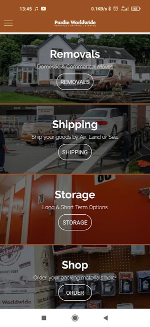 Purdie Worldwide Removals & St Screenshot 0