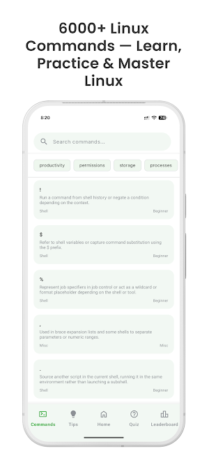 LinuxHub - Linux learning App Screenshot 1