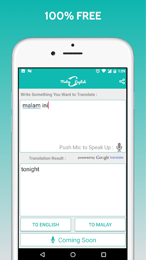 Malay English Translator Screenshot 0