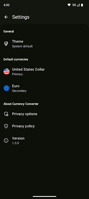 Currency Converter Screenshot 3