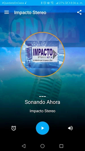 Impacto Stereo 107.4 Screenshot 1