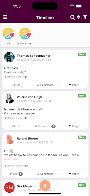 RB Fan App Screenshot 1