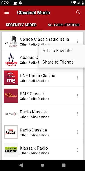 Classical Music Radio Stations Screenshot 1