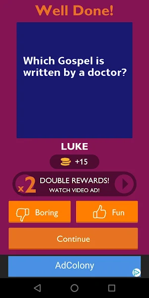 Bible Quiz Trivia Game Screenshot 1