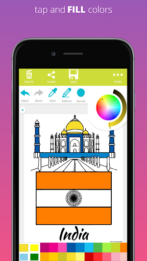 ColorFly | Nation Flags Coloring Book Screenshot 0
