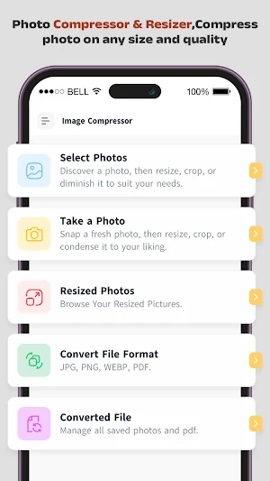 Photo Compressor MB to KB Screenshot 1