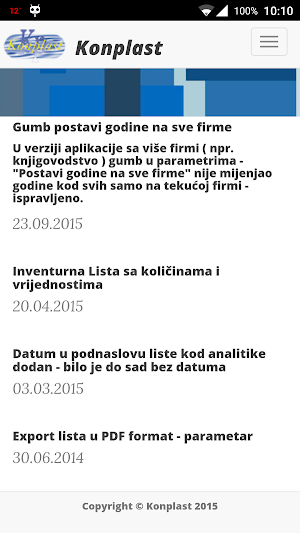 Konplast novosti Screenshot 3