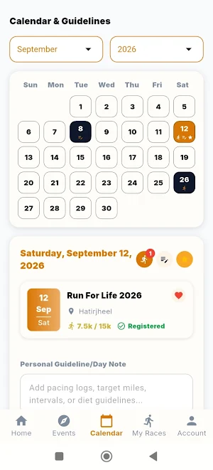 Run Events Screenshot 2