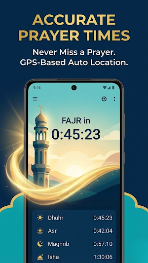 Prayer Times & Qibla Screenshot 0