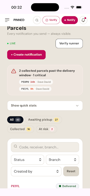 Pinned Business Screenshot 1
