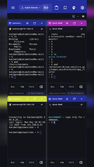 QuickTerminal - Multi-Shell Screenshot 2