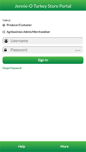 Jennie-O Turkey Store Portal Screenshot 0