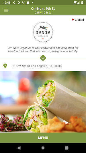 OmNom Organics Store Screenshot 0