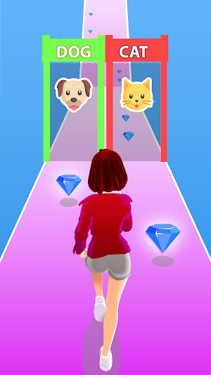 Girl Run 3D - Fun Running Game Screenshot 0