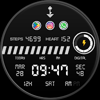 Key WF113 Digital Watch Face