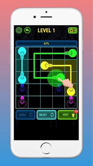 Connect Glow! Pair Color Game Screenshot 0