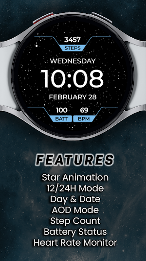 Dashboard Animated Watch Face Screenshot 1