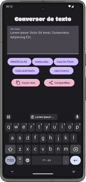Conversor de texto Screenshot 1