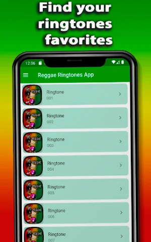 Reggae Music Ringtones App Screenshot 1