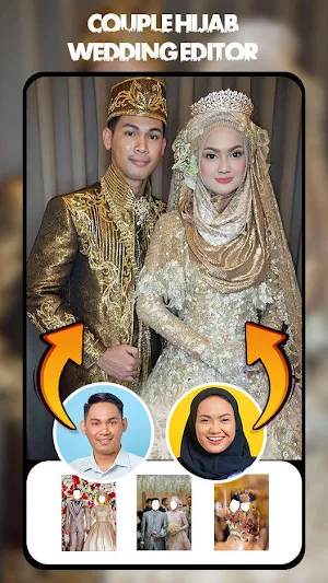 Couple Hijab Wedding Editor Screenshot 3