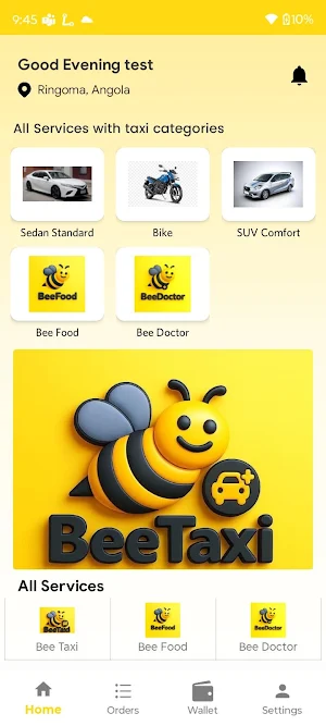 BeeTaxi App & Delivery App Screenshot 2