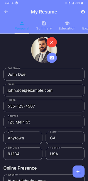 AI Resume Builder CV PDF Maker Screenshot 0