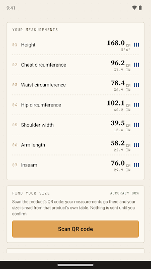 Size Calculation Screenshot 1