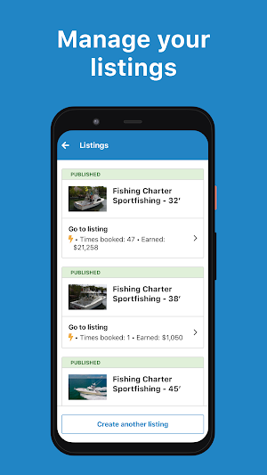 My Trips for FishingBooker Captains Screenshot 1