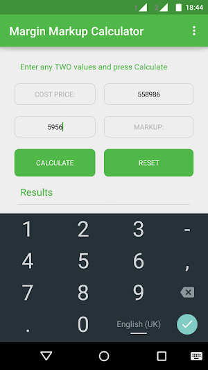 Margin Markup Calculator Screenshot 3