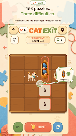 Cat Exit: Logic Puzzle Screenshot 1