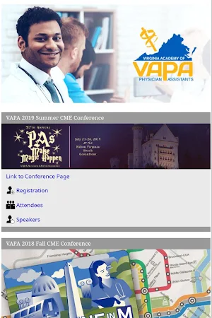 VAPA Conferences Screenshot 0